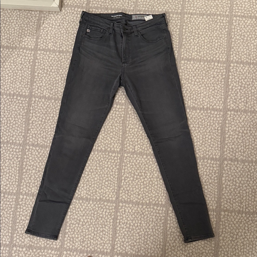 AG Adriano Goldschmied “The Legging Ankle” Charcoal Skinny Jeans